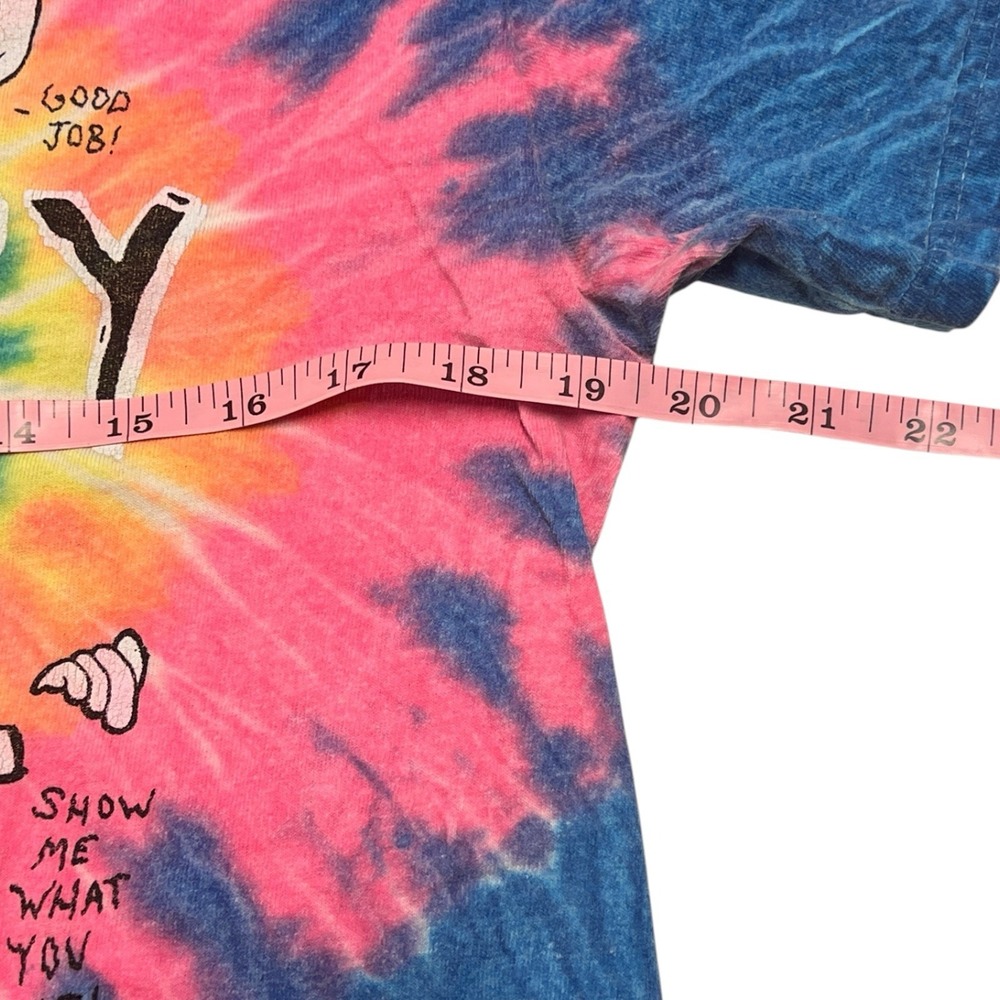 Rick & Morty Get Schwifty T-Shirt Men's Medium Tie Dye Adult Swim Cartoon Ripple - Picture 6 of 8